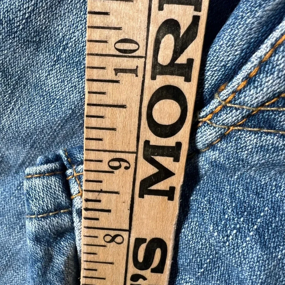 True Religion Ricky Cut Off Denim Shorts Mens 33 Light Wash Blue Made in USA